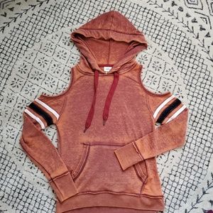 Daytrip shoulder cut out hoodie size small